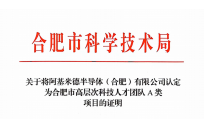 阿基米德半导体荣获合肥市高层次科技人才团队A类认定！